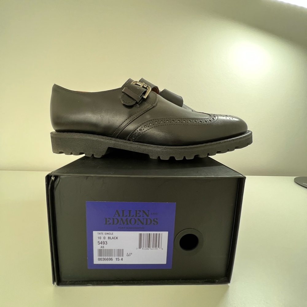 Allen Edmonds dress shoe. Monk strap. Size 10